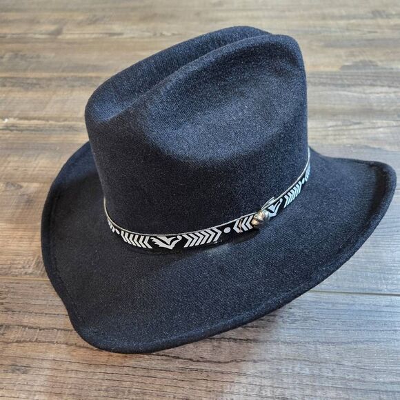 Pigalle cowgirl hat size 6 1/2 black extra small women\'s or youth main image 6